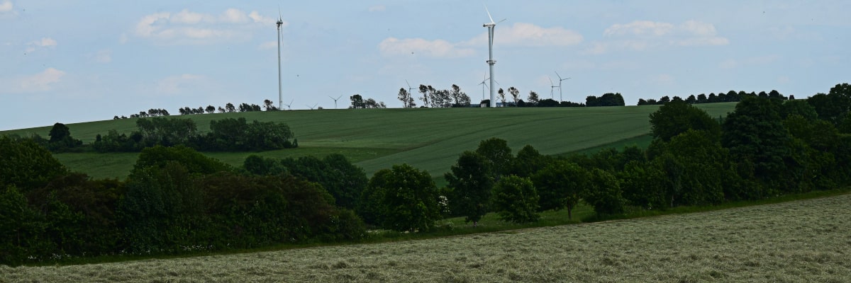 Windkraftanlage bei Großwaltersdorf